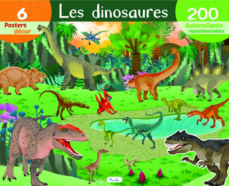 Les dinosaures - Autocollants - Laura Tavazzi - PICCOLIA