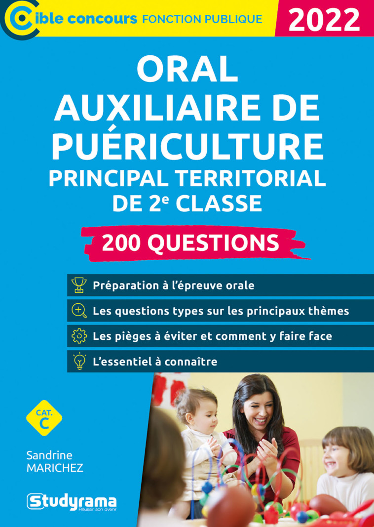 ORAL AUXILIAIRE DE PUÉRICULTURE PRINCIPAL TERRITORIAL DE 2E CLASSE 2022 - SANDRINE MARICHEZ - STUDYRAMA