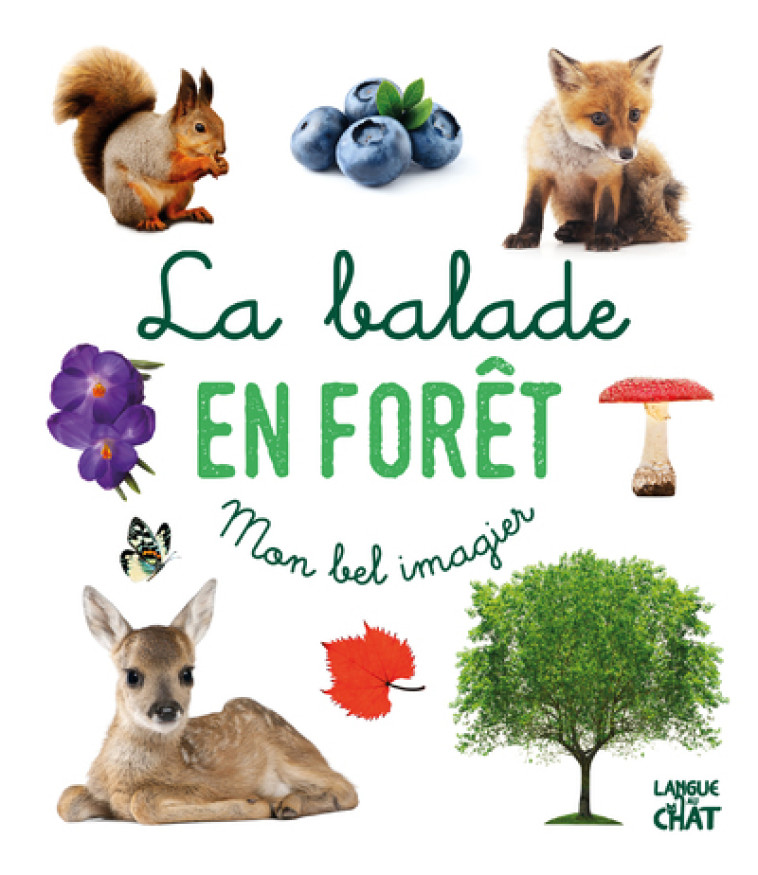 La balade en forêt - Mon bel imagier - Collectif Collectif - LANGUE AU CHAT