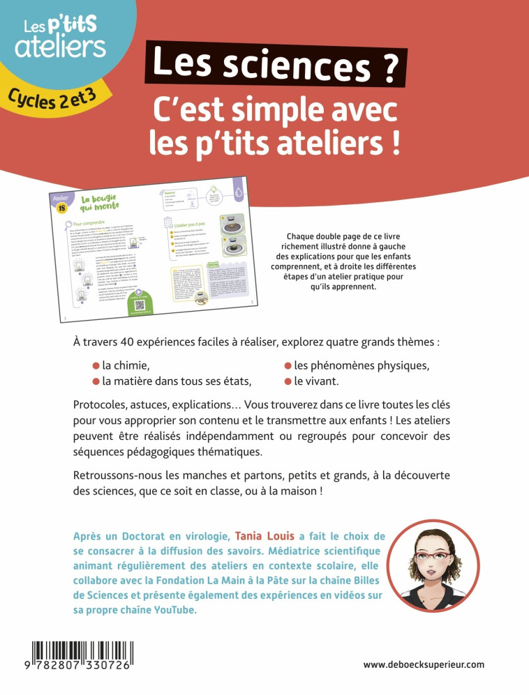 Les sciences en s'amusant : 40 activités en classe pour comprendre, pratiquer et aimer les sciences - Tania LOUIS - DE BOECK SUP