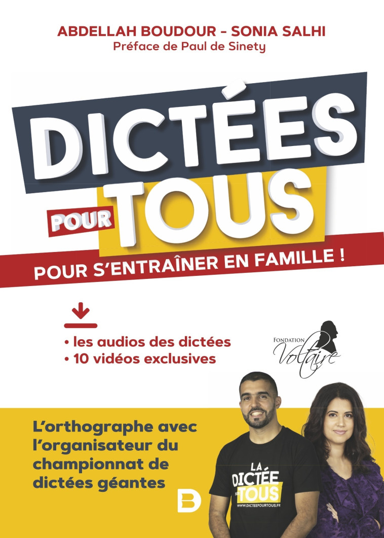 Dictées pour tous - Abdellah Boudour, Sonia Salhi - DE BOECK SUP