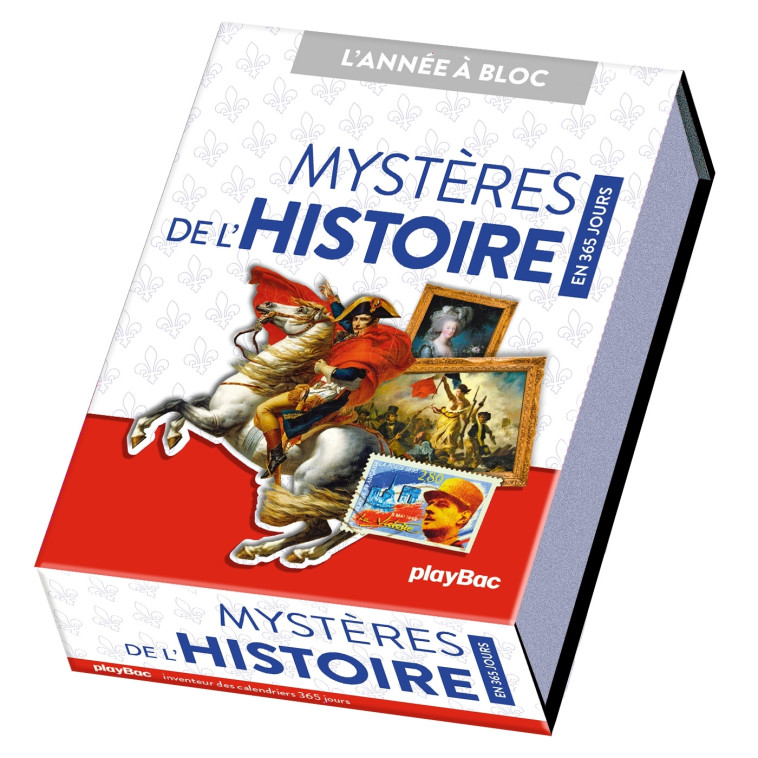 Calendrier Mystères de l'Histoire en 365 jours - L'Année à bloc -  PLAYBAC EDITIONS,   - PLAY BAC