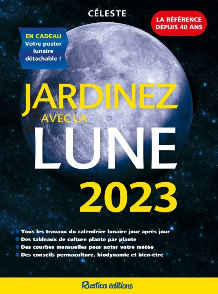 Jardinez avec la Lune 2023 - Thérèse Trédoulat - RUSTICA