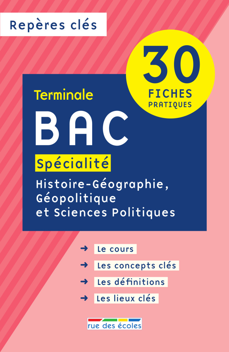 Repères clés bac spécialité histoire-géographie, géopolitique et sciences politiques  -  Collectif - RUE DES ECOLES