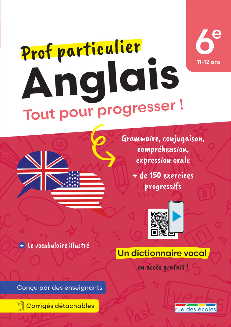 Prof particulier - Anglais 6e - Tout pour progresser ! -  Collectif - RUE DES ECOLES