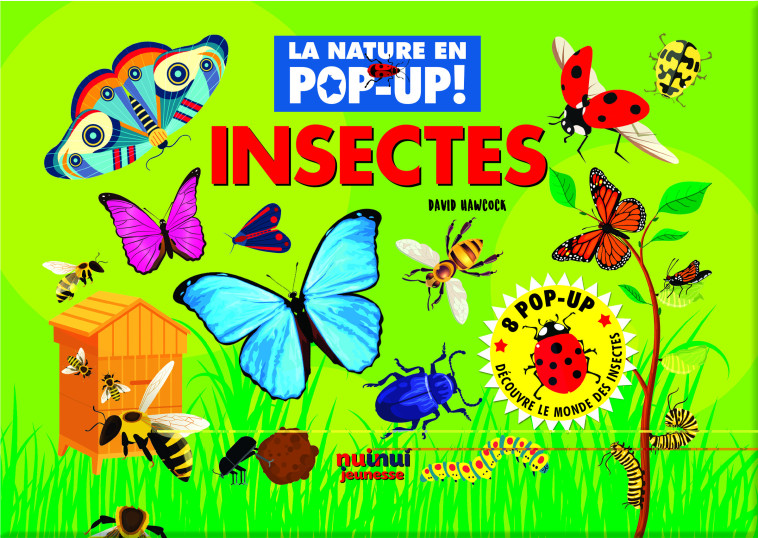 La nature en pop-up - Insectes - David Hawcock, Cécile Breffort - NUINUI JEUNESSE