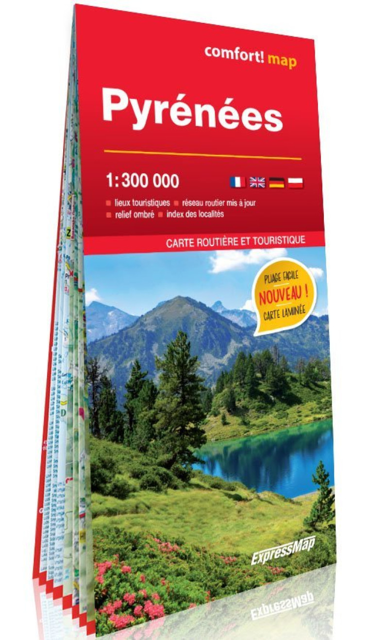 Pyrénées 1/300.000 (carte grand format laminée) - XXX - EXPRESSMAP