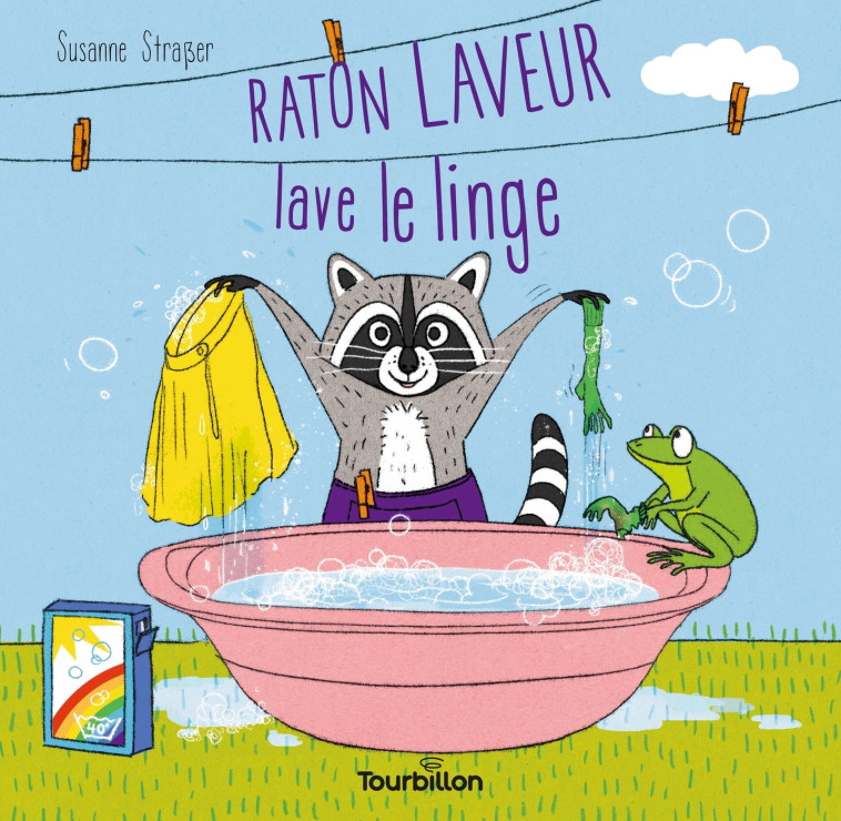 Raton laveur lave le linge - Susanne Straßer - TOURBILLON