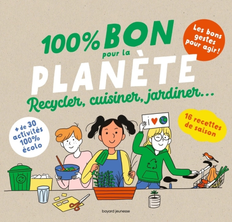 100 % Bon pour la planète - Delphine (aki) Mach, Bénédicte Bazaille, Sophie Mutterer, Corinne Acha, Bruno Muscat, Aki Aki,  Aki - BAYARD JEUNESSE