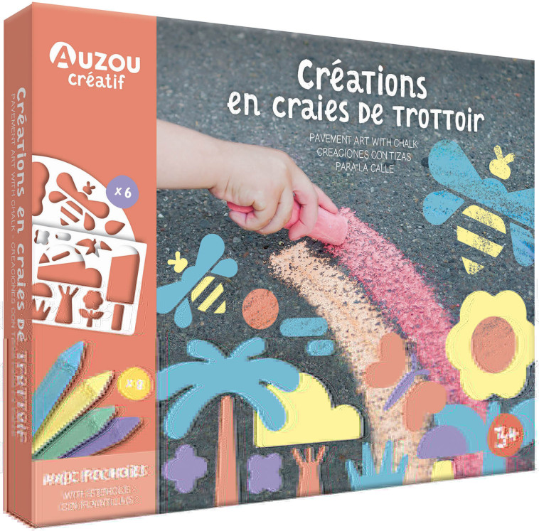 CRÉATIONS EN CRAIES DE TROTTOIR - Blok Blok - AUZOU