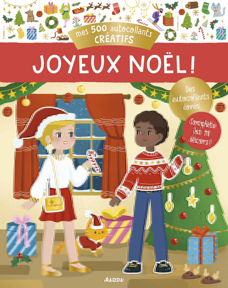 MES 500 AUTOCOLLANTS CRÉATIFS - JOYEUX NOËL ! - Ophélie Ortal - AUZOU