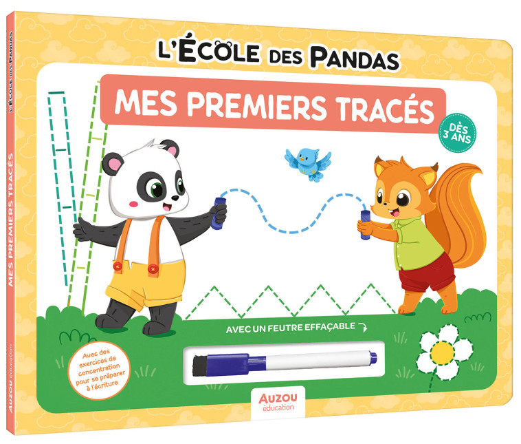 L'ÉCOLE DES PANDAS - MES PREMIERS TRACÉS - Dominique Butet, Déborah Mirabel, Vayounette Vayounette,  Vayounette - AUZOU