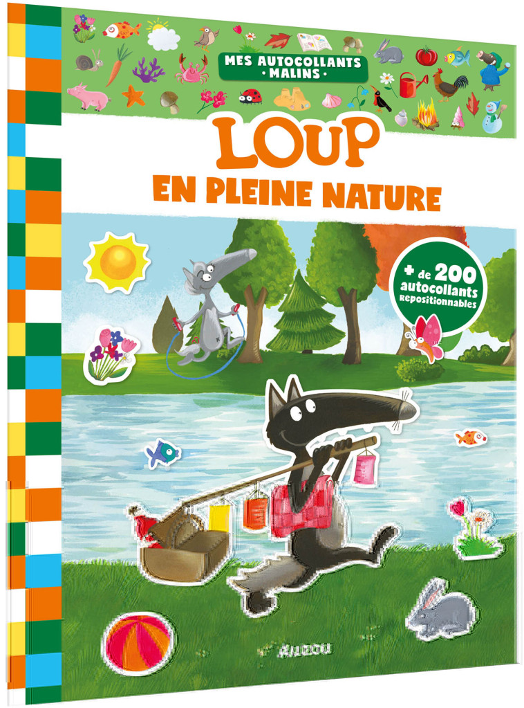 MES AUTOCOLLANTS MALINS - LOUP - EN PLEINE NATURE - Orianne Lallemand, Éléonore THUILLIER - AUZOU