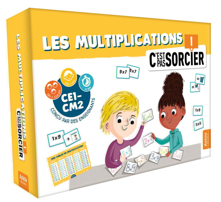 LES MULTIPLICATIONS - C'EST PAS SORCIER ! - Anne RICARD, PESKIMO PESKIMO, Alice Turquois - AUZOU