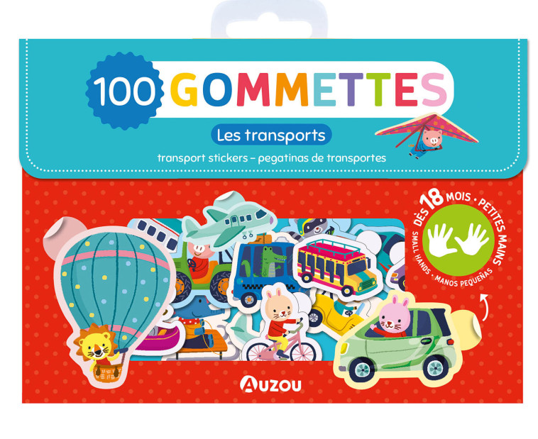 MA POCHETTE DE 100 GOMMETTES  - 100 GOMMETTES - TRANSPORTS - Jannie Ho - AUZOU