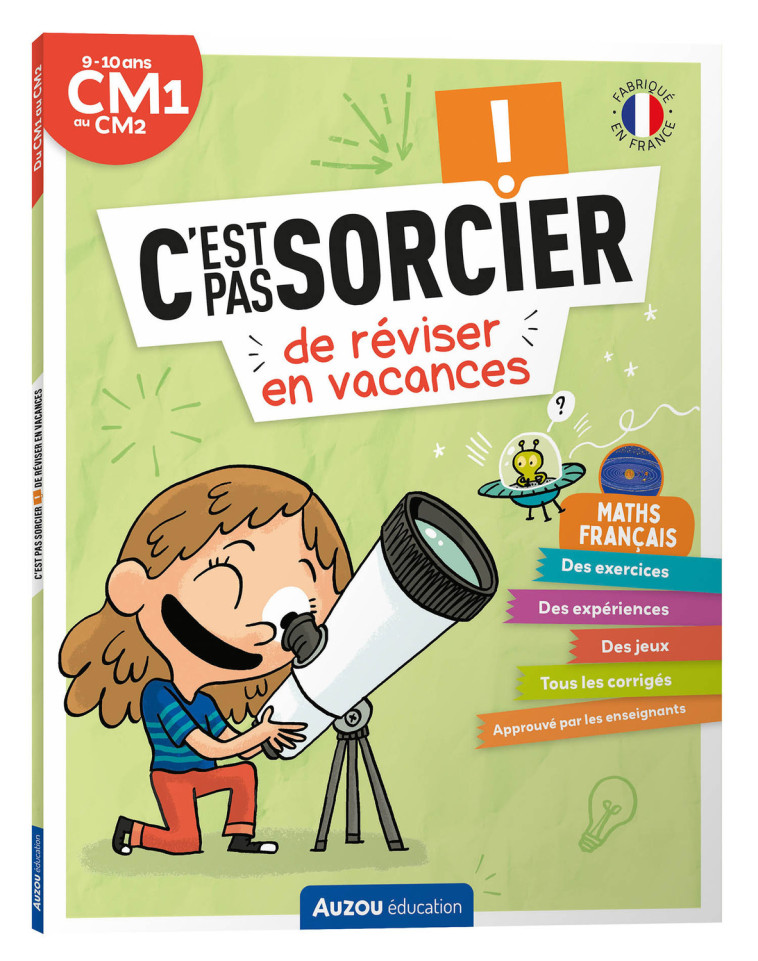 C'EST PAS SORCIER DE RÉVISER EN VACANCES - DU CM1 AU CM2 -  CAHIER DE VACANCES 2025 - Alexia AVICE, Sarah Barthère, Marine Joumard, Alexia AVICE, Sarah Barthère, Marine Joumard - AUZOU