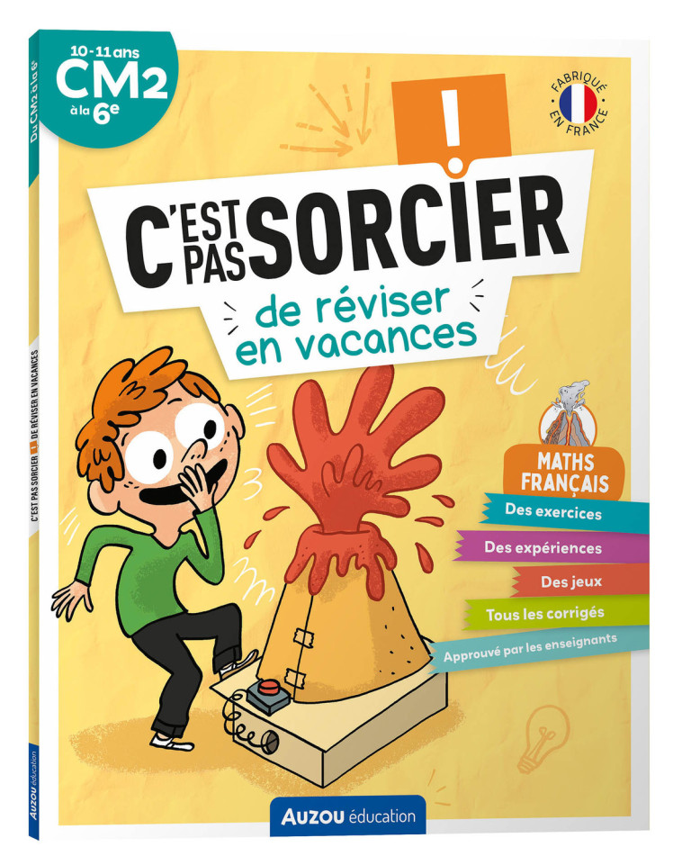 C'EST PAS SORCIER DE RÉVISER EN VACANCES - DU CM2 À LA 6E -  CAHIER DE VACANCES 2025 - Gaëlle Bouttier-Guérive, Emma MAZARS, Thomas SKORUPA, Gaëlle Bouttier-Guérive, Emma MAZARS, Thomas SKORUPA - AUZOU