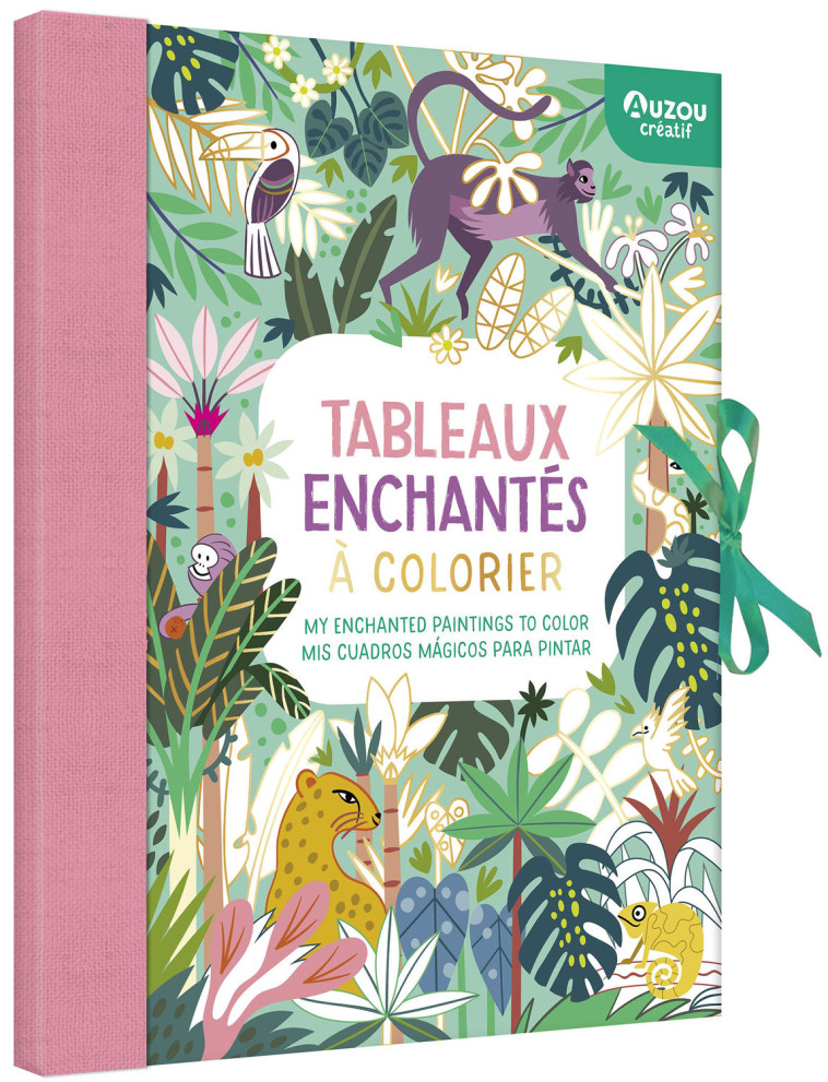 MON CAHIER CRÉA - TABLEAUX ENCHANTÉS À COLORIER - Paula MC GLOIN - AUZOU