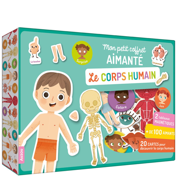 MON PETIT COFFRET AIMANTÉ - LE CORPS HUMAIN - Lydia SANCHEZ MARCO - AUZOU