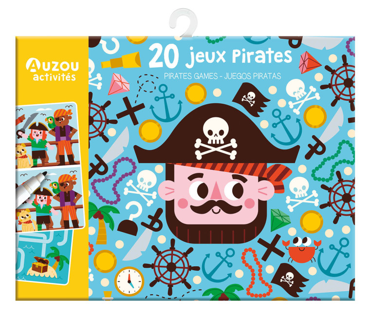 MA POCHETTE DE JEUX - 20 JEUX PIRATES - Anna CLARK, Daniel Clark - AUZOU