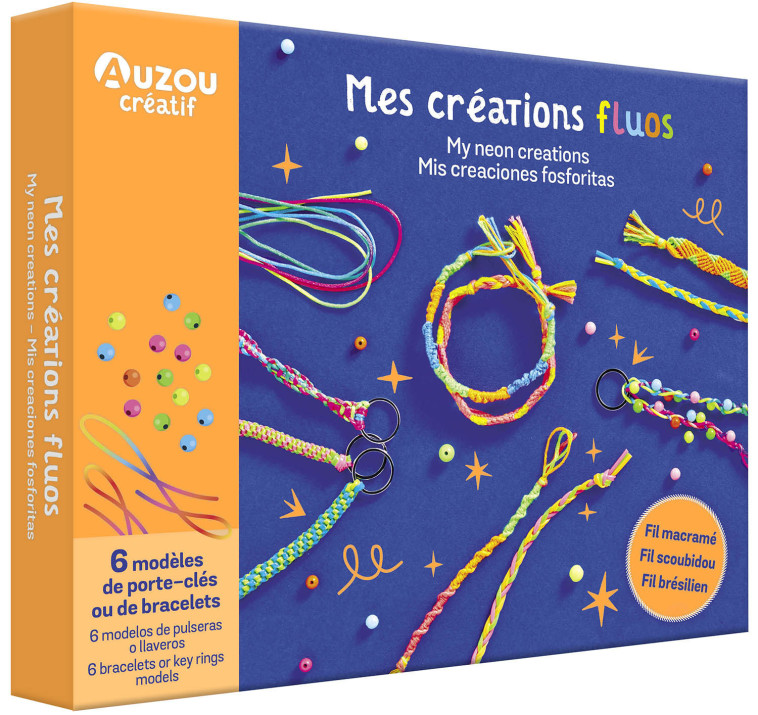 MON COFFRET D'ARTISTE - MES CRÉATIONS FLUOS - Maude Guesne - AUZOU