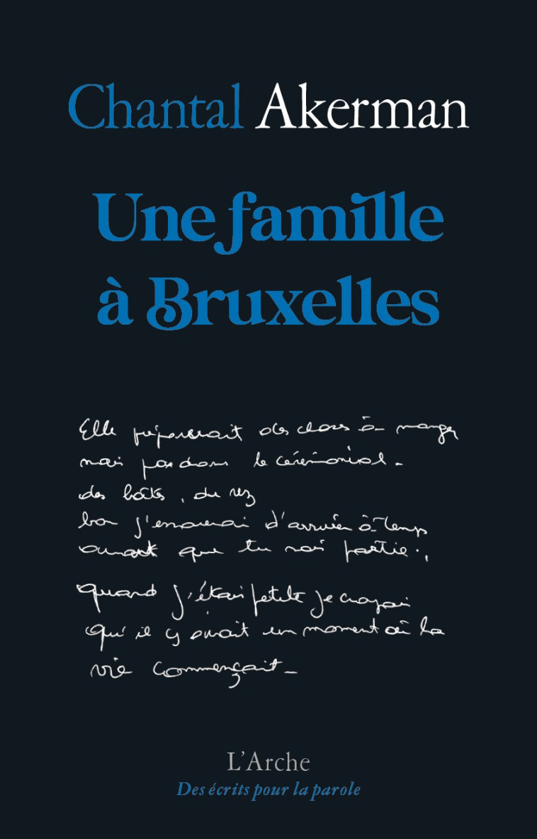 Une famille à Bruxelles - Chantal Akerman - L ARCHE