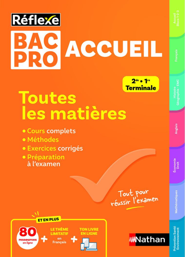 Toutes les matières BAC PRO Accueil - Réflexe N° 18 - Dominique Beddeleem - NATHAN