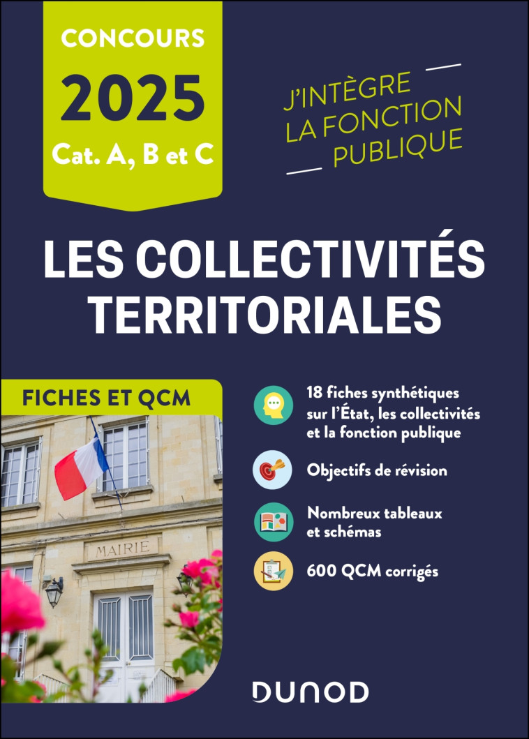 Les collectivités territoriales en fiches et QCM - 2025 - Odile Meyer - DUNOD