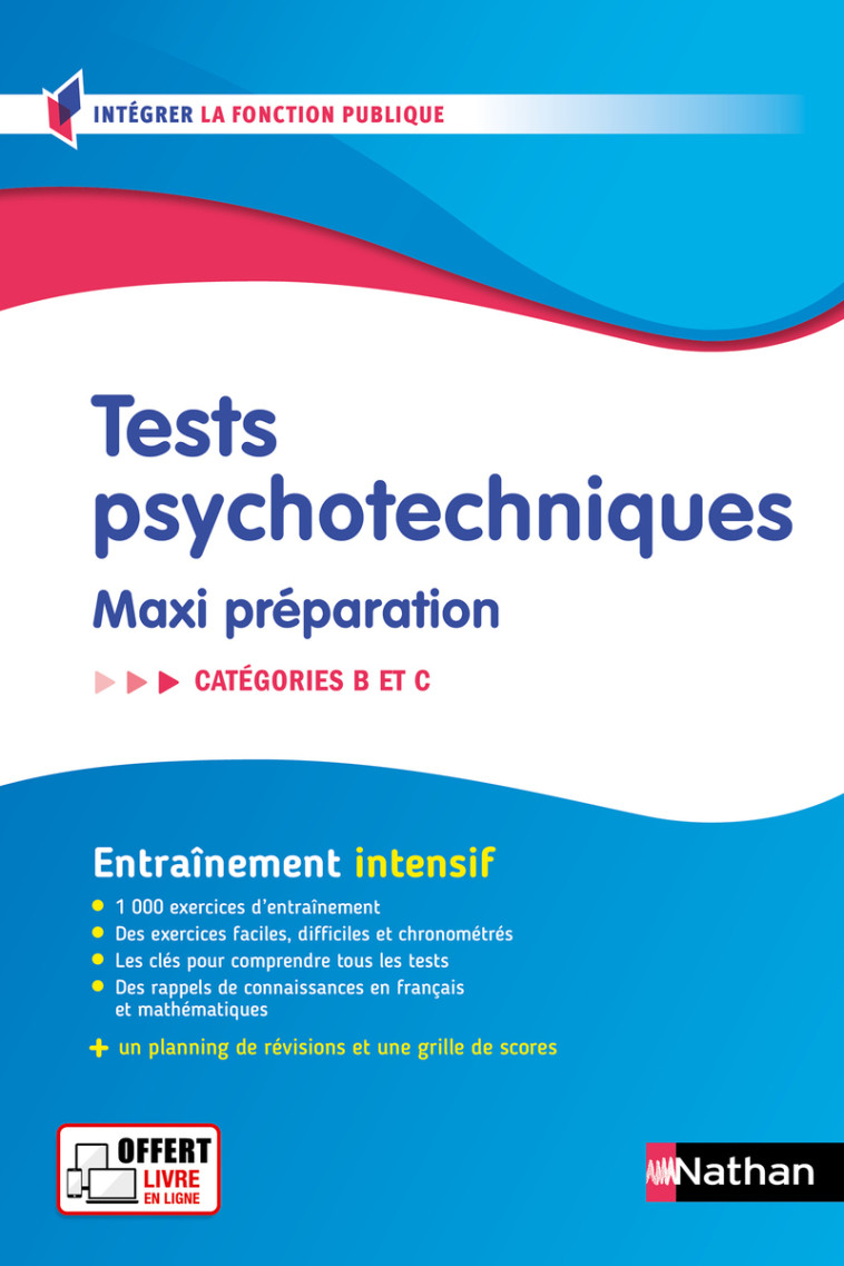 Tests psychotechniques - Maxi préparation - Concours de catégories B et C - N° 55 - Élisabeth Simonin - NATHAN