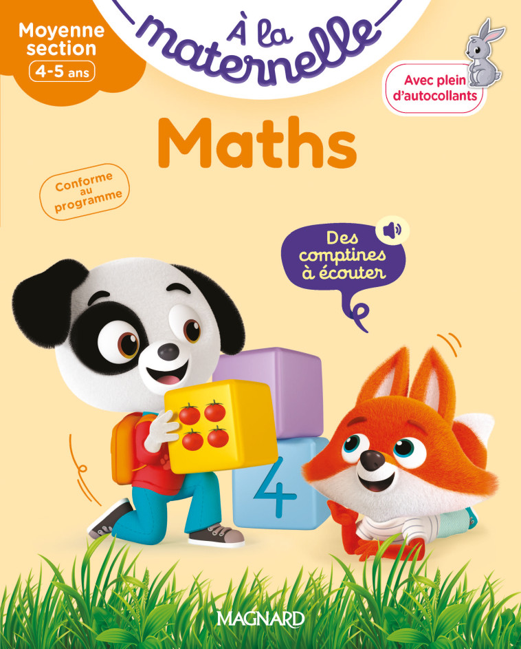 Maths Moyenne section 4-5 ans - A la maternelle - Anne Weiller - MAGNARD