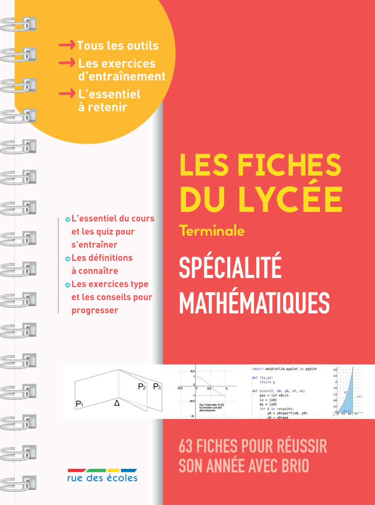 Les fiches du lycée - Terminale - Spécialité mathématiques -  Collectif - RUE DES ECOLES